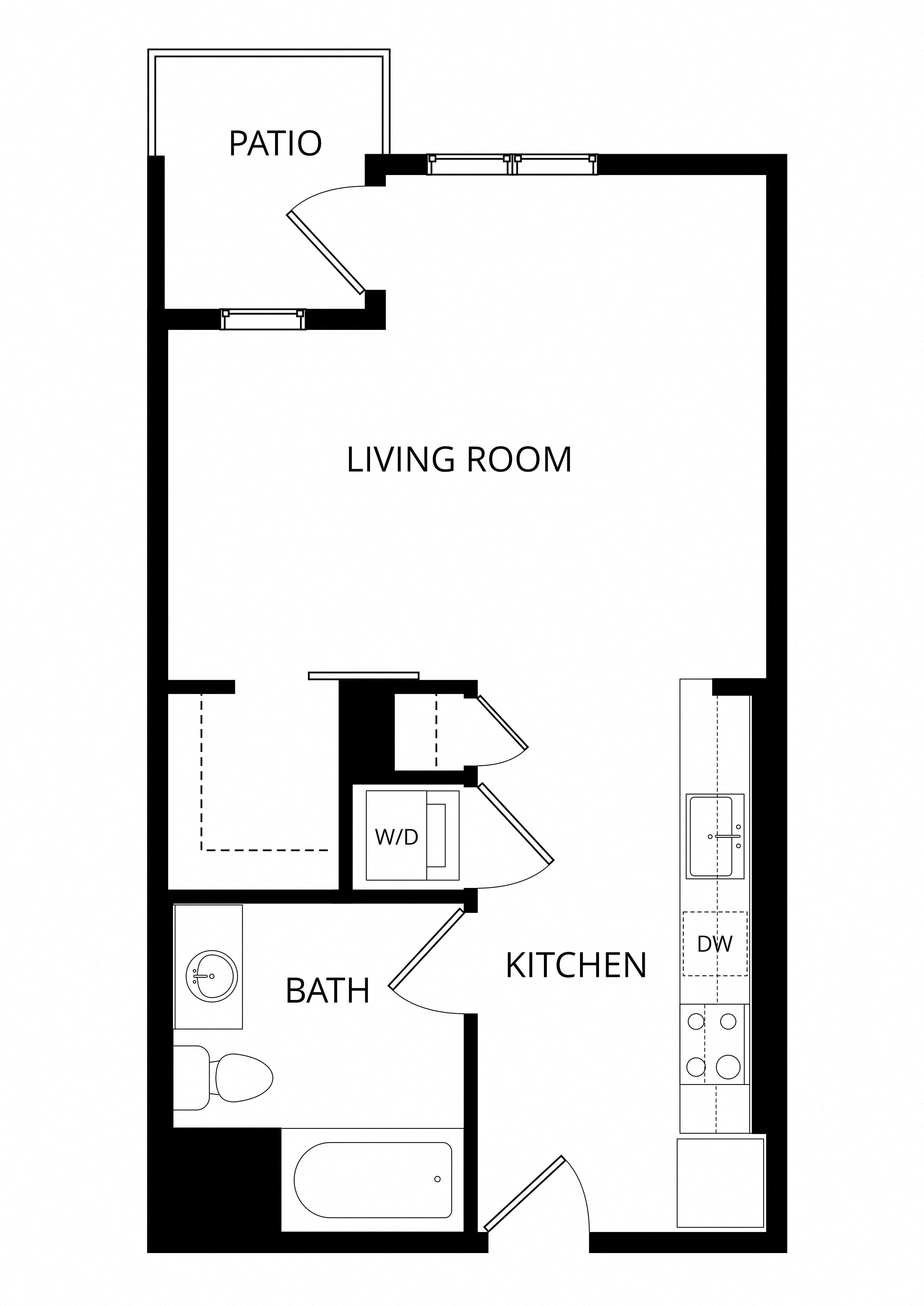 Loyalty - Studio floor plan